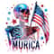 Funny Murica PNG, Patriotic Skeleton Clipart, Snarky American Skeleton Sublimation Design, 4th of July DTF File, Trendy T-Shirt Download.jpg