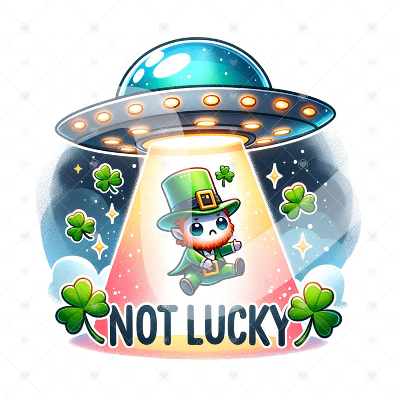Funny St Patricks Day Clipart, Leprechaun Sublimation PNG, Funny Alien Clipart, Saint Patricks Day Tshirt Design, Sublimation Tumbler Wrap.jpg