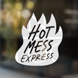 hot mess express decal hot mess car decal hot mess bumper
