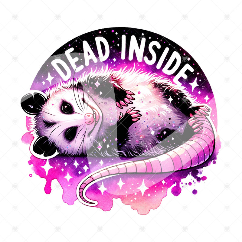 Opossum Dead Inside PNG, Funny Opossum Clipart, Stay Trashy Png, Trash Panda PNG, Sarcastic Png, Sublimation Design, Funny Tshirt Design.jpg