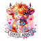 Pink Valentines Cute Highland Cow Clipart, Shirt Sublimation Design, Digital Download, PNG Instant DIGITAL ONLY, Jar Png, Tshirt Design.jpg