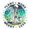 Plant More Worry Less PNG, Funny Environmental Clipart, Snarky Skeleton Sublimation Design, Earth Day DTF File, Trendy T-Shirt Download.jpg