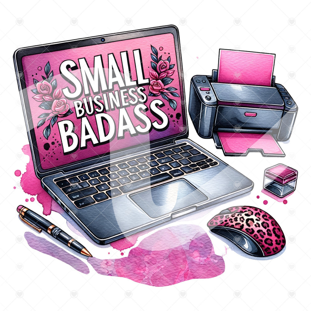 Small Business Badass PNG, I Can Totally Make That, Leopard Clipart, Small Business Tshirt Design, Instant Download, Sublimation Design.jpg