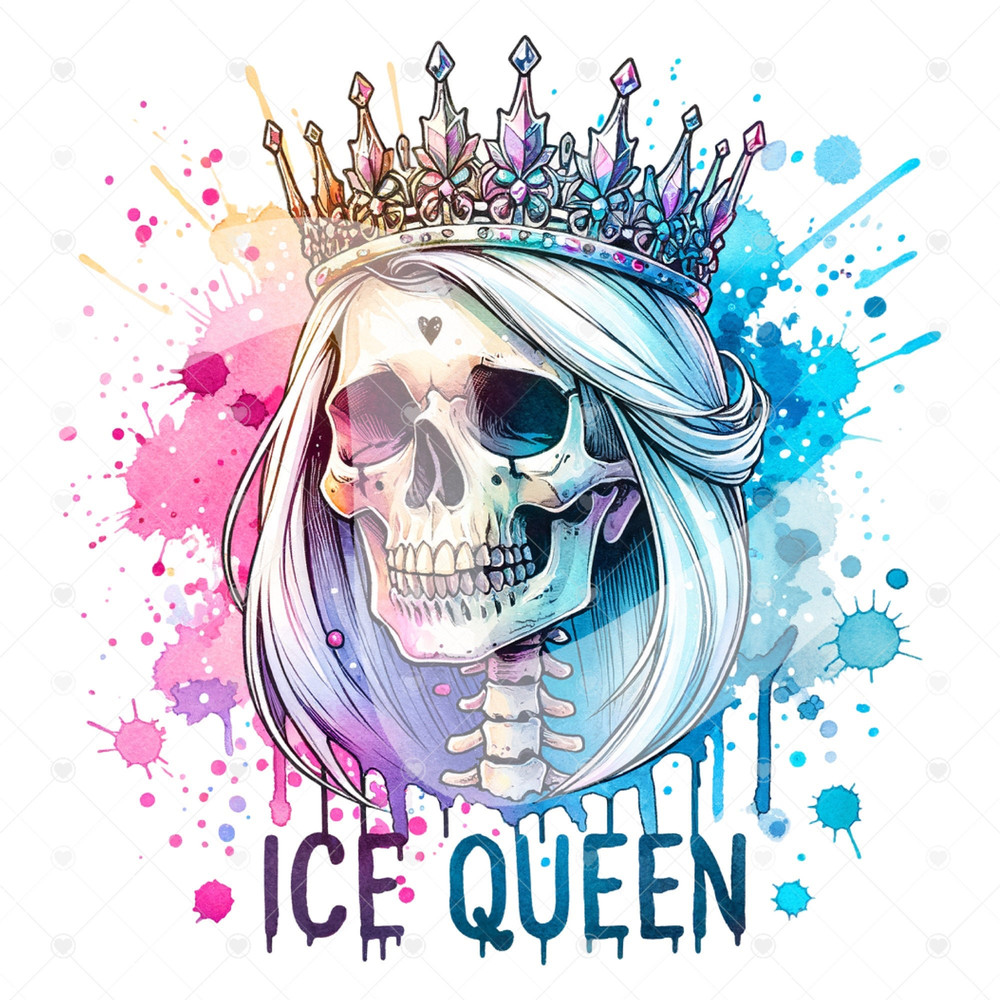 Snarky Skeleton Clipart, Ice Queen Png, Shirt Sublimation Design, Digital Download, PNG Instant DIGITAL ONLY, Glass Jar Png, Tshirt Design 1.jpg