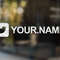 Social Media Username Sticker, Twitter Car Decal, Twitter Tag Sticker, Follow Me on Social Media, Car Advertising, Gift for Her, For Him.jpg