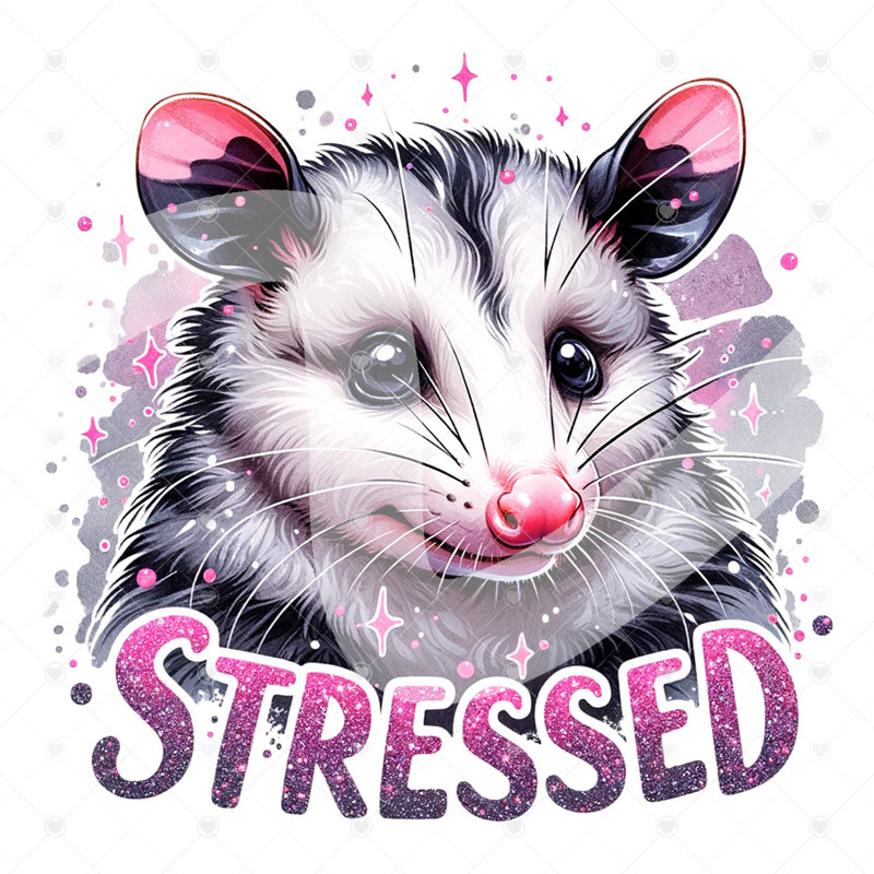 Stressed Opossum Clipart, Anxious Possum PNG, Sarcastic Png, Funny Sublimation Design, Opossum Clipart, Anxiety Shirt, Funny Tshirt Design.jpg