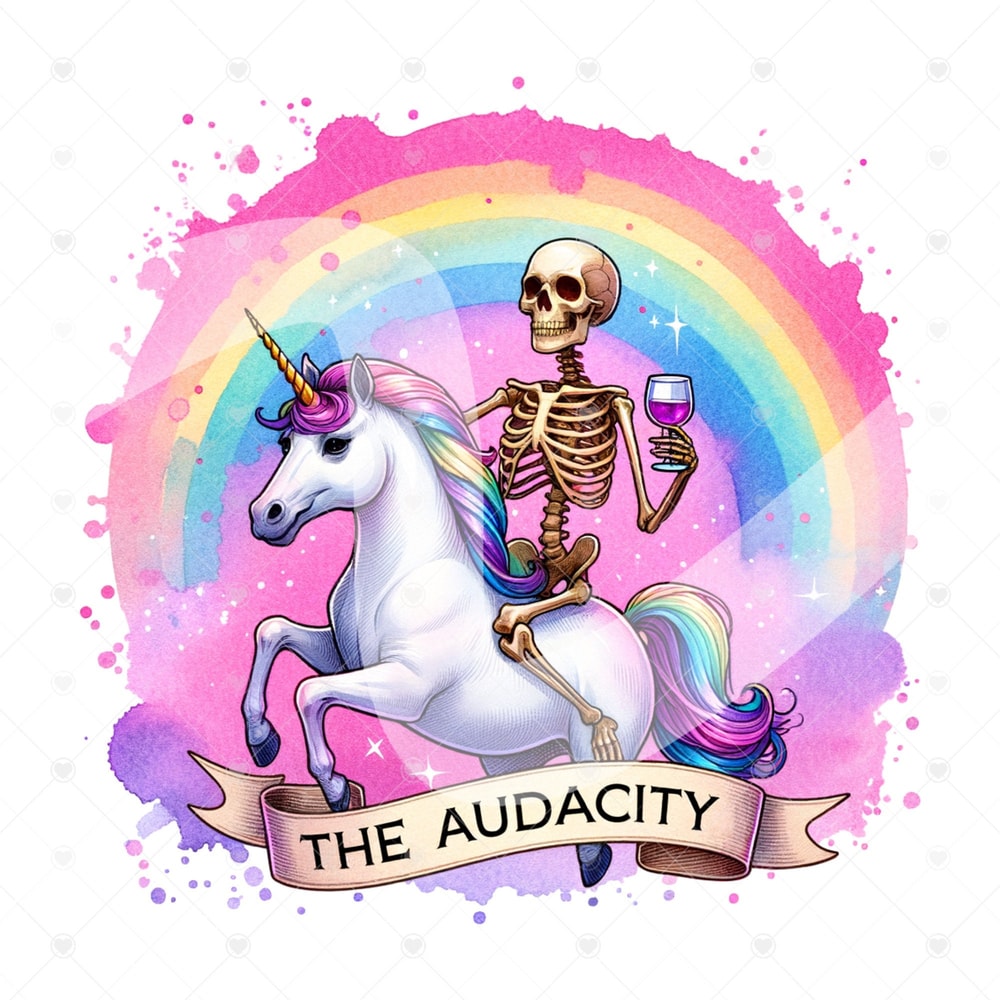The Audacity Skeleton PNG, Sarcastic Skeleton Sublimation Design, Snarky Skeleton Clipart, Popular Trendy Unicorn T-Shirt Digital Download.jpg