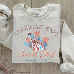 American babe png coquette 4th of July png party in the USA Tee