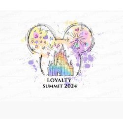 Loyalty Summit 2024 Png, Watercolor Magical Kingdom Png, Mou