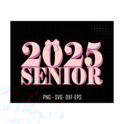 senior 2025 pink bow svg, teacher svg, in my 2025 senior era svg, teacher svg, back to school svg, class of 2025 svg, 25