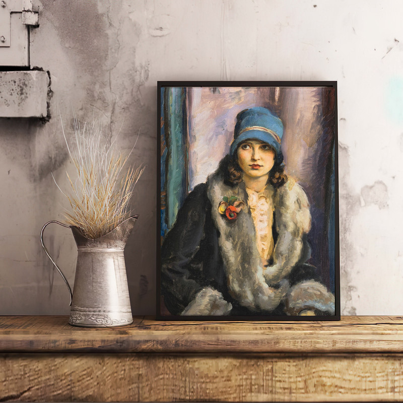 vintage girl portrait home decor.jpg