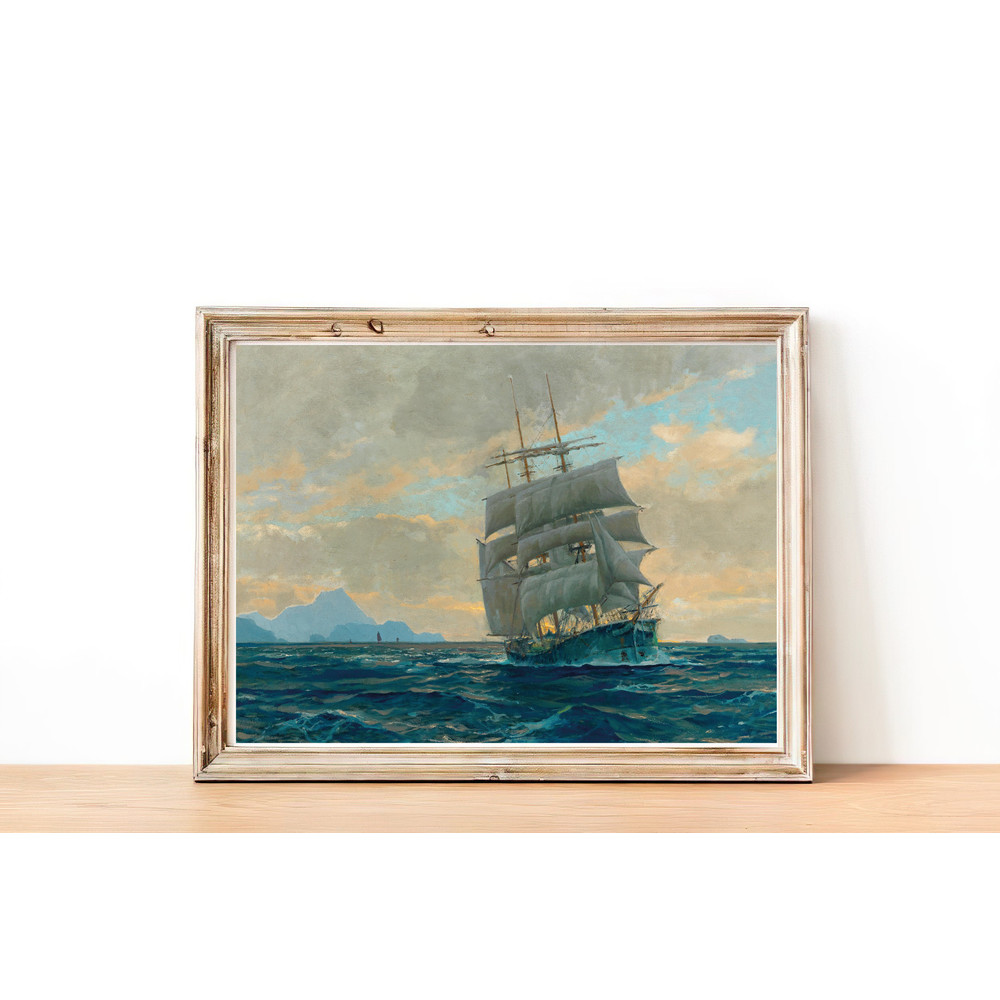 vintage clipper wall art print.jpg