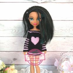 Monster high clothes - monster high knitting pattern - MH clothes pattern