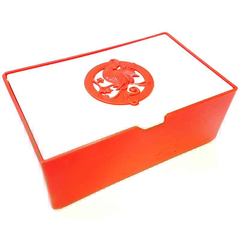 1 Vintage USSR Red&White Plastic Casket Box FIREBIRD 1970s.jpg