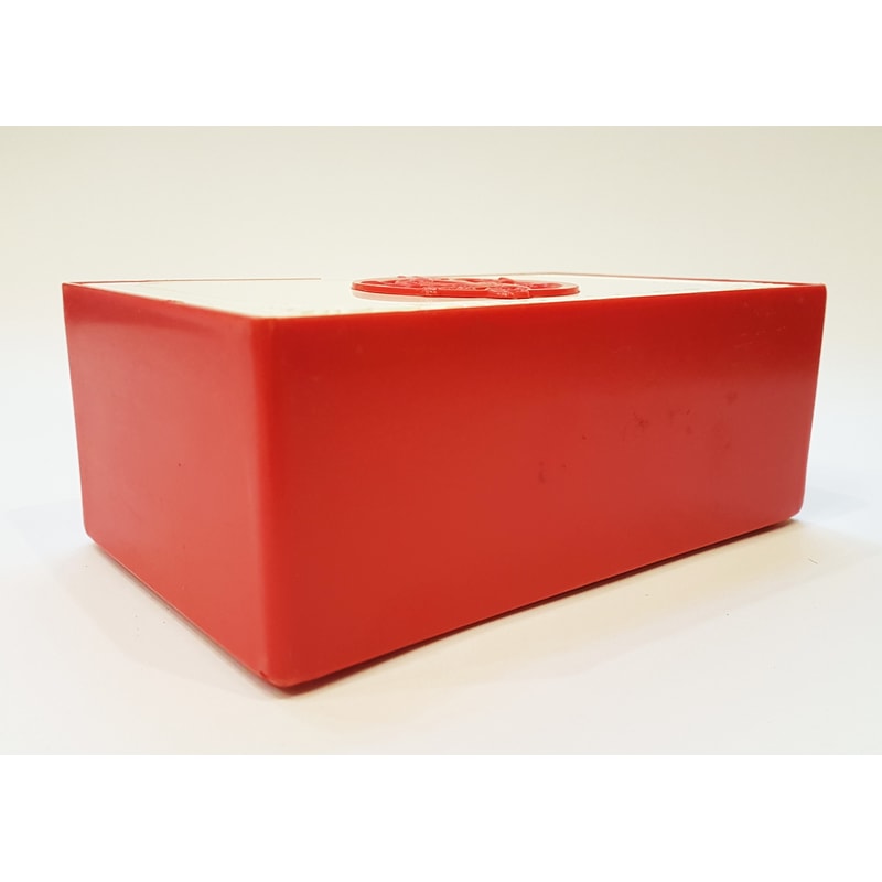 5 Vintage USSR Red&White Plastic Casket Box FIREBIRD 1970s.jpg