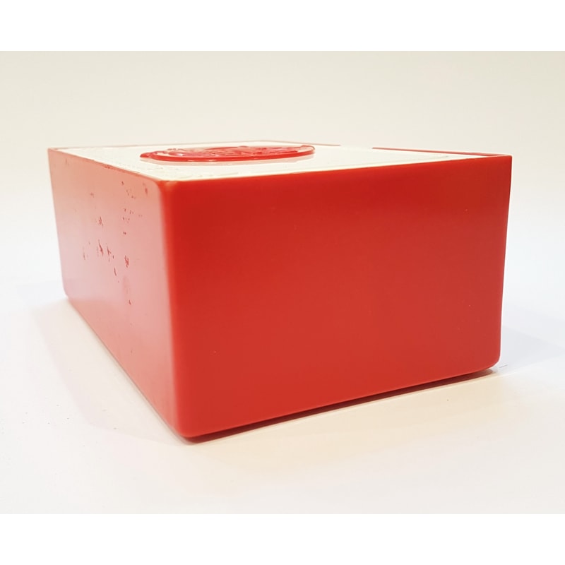 6 Vintage USSR Red&White Plastic Casket Box FIREBIRD 1970s.jpg