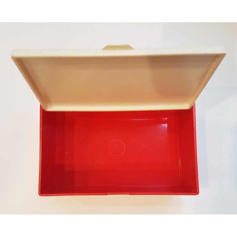 8 Vintage USSR Red&White Plastic Casket Box FIREBIRD 1970s.jpg