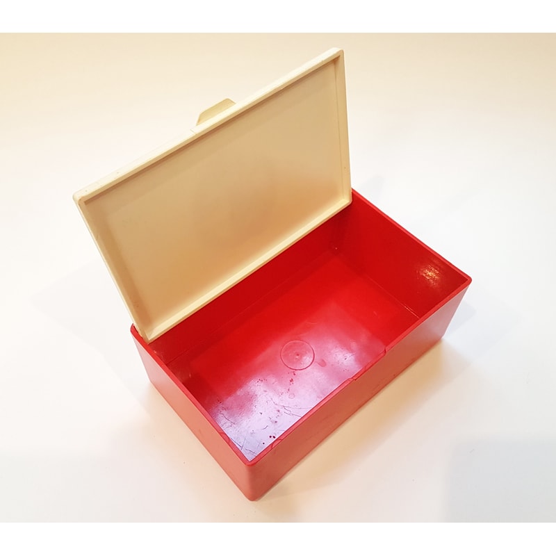 9 Vintage USSR Red&White Plastic Casket Box FIREBIRD 1970s.jpg