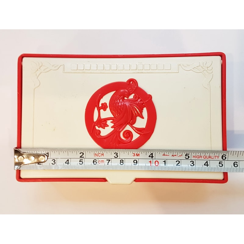 12 Vintage USSR Red&White Plastic Casket Box FIREBIRD 1970s.jpg