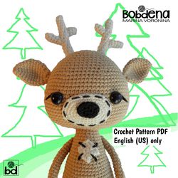 Fawn Crochet Pattern, Amigurumi fawn pattern PDF, amigurumi deer crochet pattern tutorial with photos