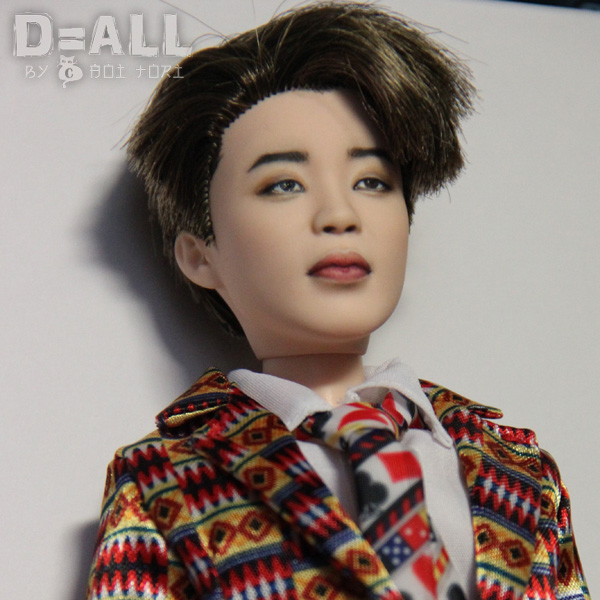 BTS Jimin repainted doll OOAK