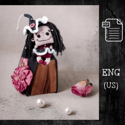 Witch Crochet Pattern / Halloween amigurumi / PDF pattern / Autumn crochet pattern / Amigurumi little doll