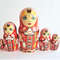 traditional russian dolls matryoshka red