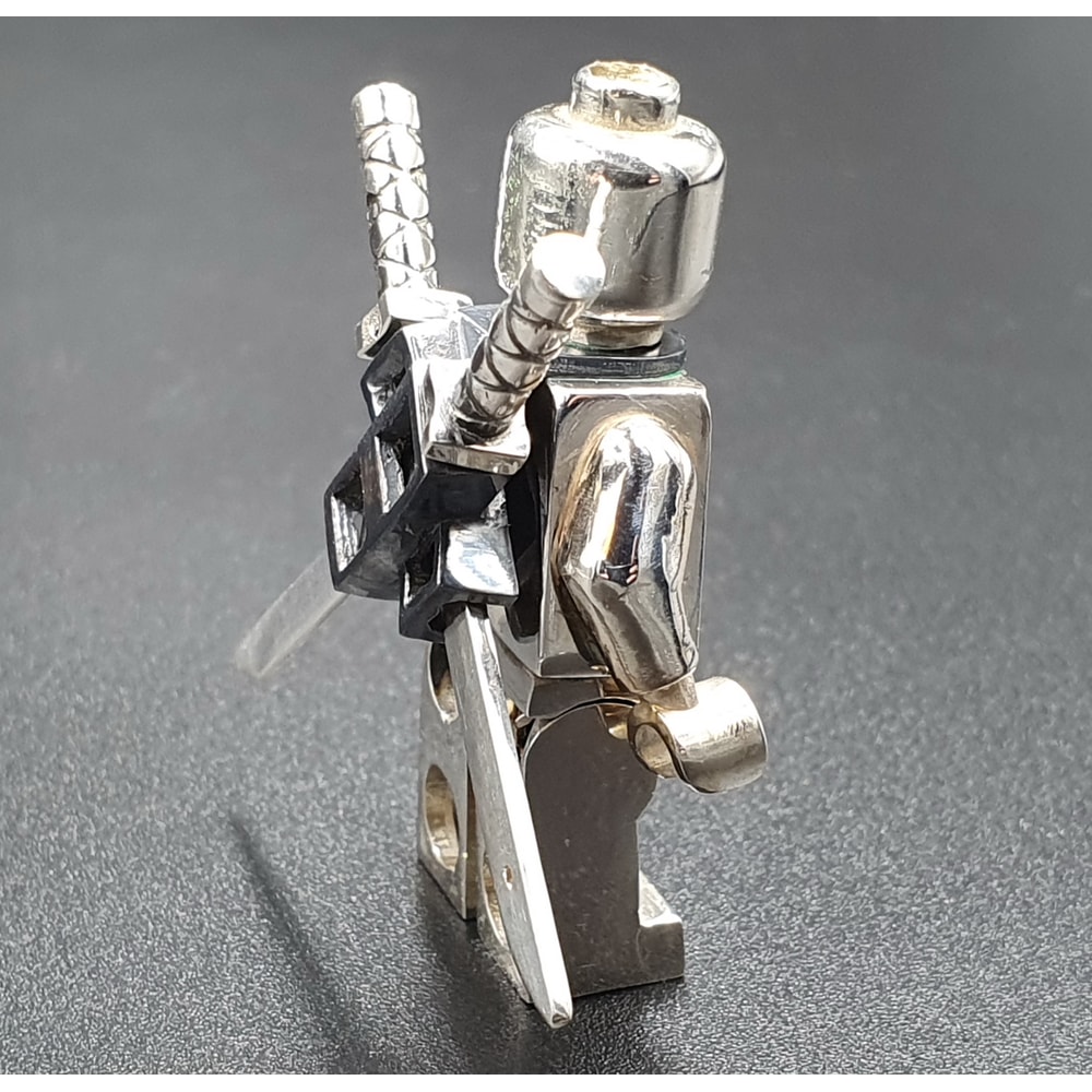 5 Lego DeadPool CUSTOM MiniFigure Solid Sterling Silver.jpg