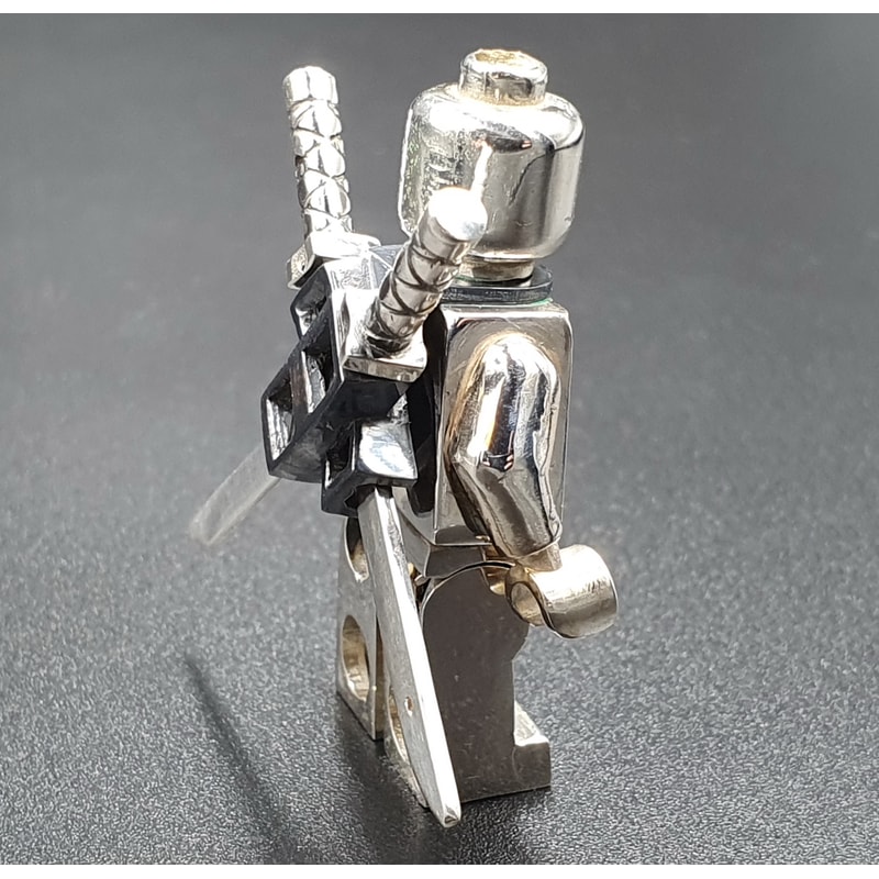 5 Lego DeadPool CUSTOM MiniFigure Solid Sterling Silver.jpg