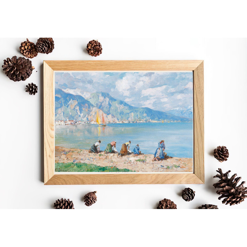 vintage washerwomen wall art print.jpg