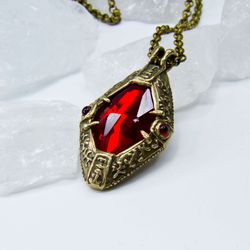 Arnoras True Amulet / double-sided Skyrim pendant / LARP Fantasy Necklace / Handmade amulet /Geek Gif