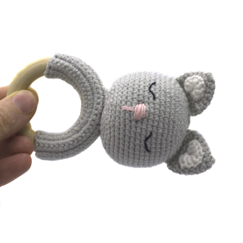 Baby rattle crochet pattern, amigurumi cat baby rattle patte | Inspire ...