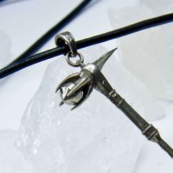 Skyrim daedric  Warhamer pendant / Skyrim sword necklace / Skyrim, oblivion, morrowind cosplay / Handmade amulet