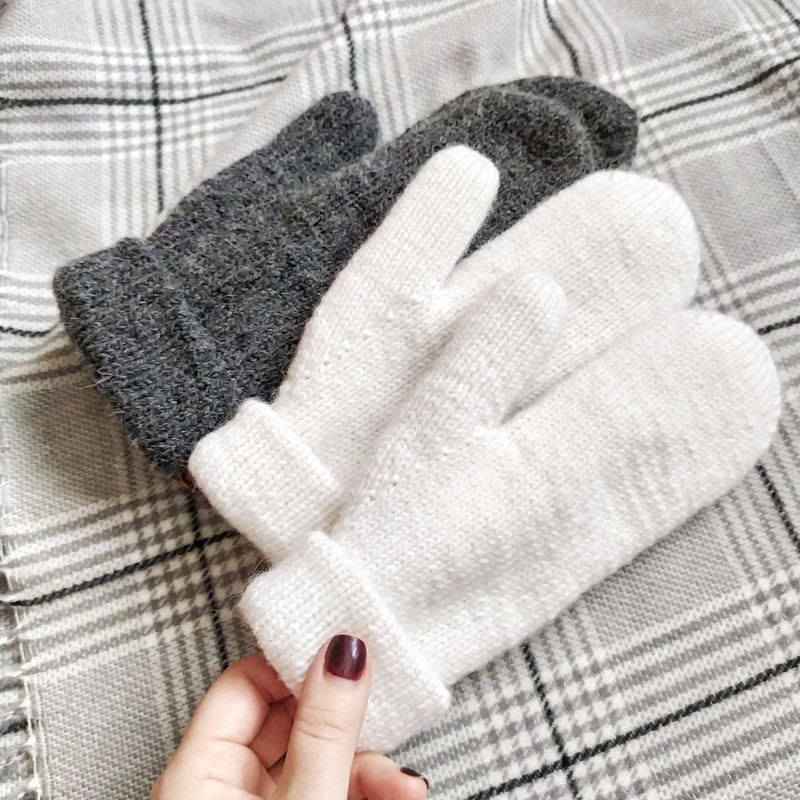 Women mittens Double Women mittens soft warm alpaca wool women handknitted mittens alpaca mittens