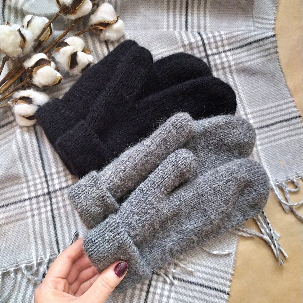 Women mittens Double Women mittens soft warm alpaca wool women handknitted mittens alpaca mittens