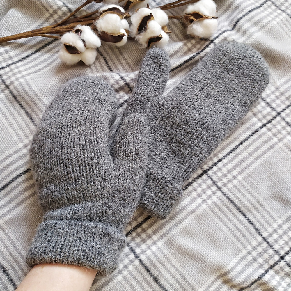 Women mittens Double Women mittens soft warm alpaca wool women handknitted mittens alpaca mittens