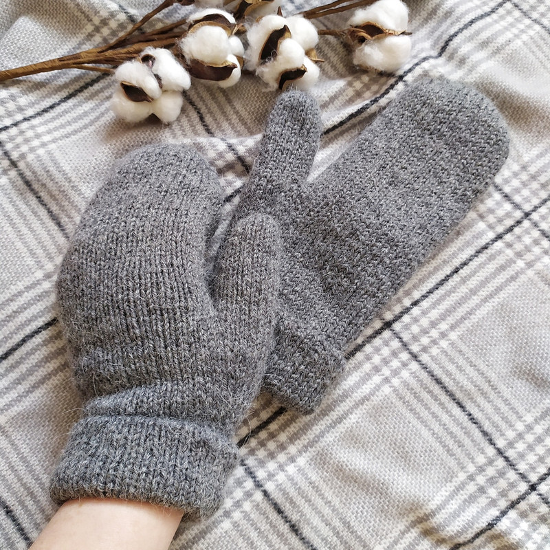 Women mittens Double Women mittens soft warm alpaca wool women handknitted mittens alpaca mittens