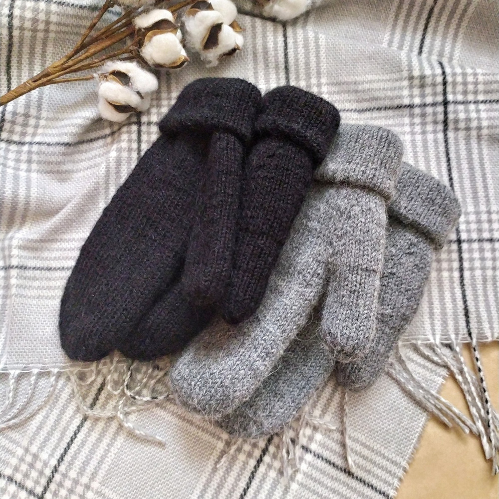 Women mittens Double Women mittens soft warm alpaca wool women handknitted mittens alpaca mittens