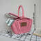 Pink picnic basket with lids