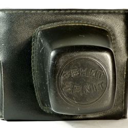 Zenit E B ET EM TTL hard leatherette case camera bag with strap KMZ USSR