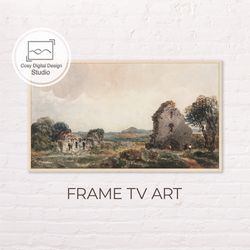 Samsung Frame TV Art | 4k Fall Vintage Autumn Landscape Art For The Frame TV  | Vintage Oil paintings