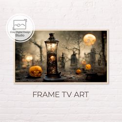 Samsung Frame TV Art | 4k Halloween Scary Lantern Landscape Decor Composition For The Frame TV | Digital Art Frame TV