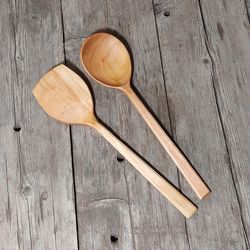9th anniversary gift for her, Anniversary willow tree Willow wooden spoon, Willow wood gifts, Cooking set spoon spatula