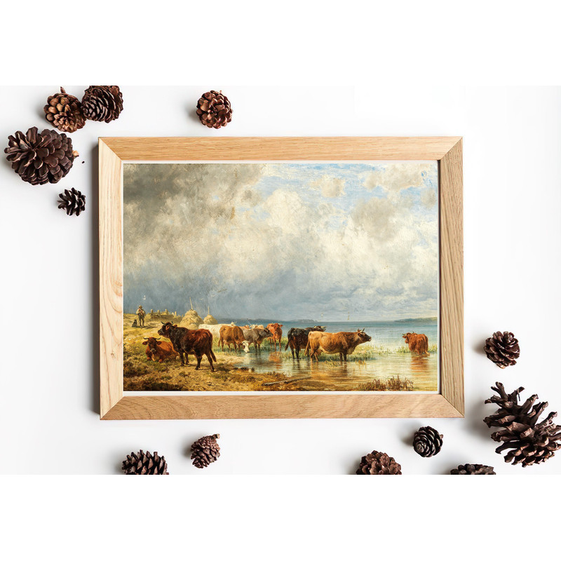 vintage cows home decor.jpg