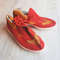 red gold sport shoes vintage sneakers