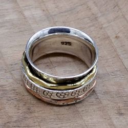 925 Sterling Silver Spinner Women Ring, Tarnish Free Ring