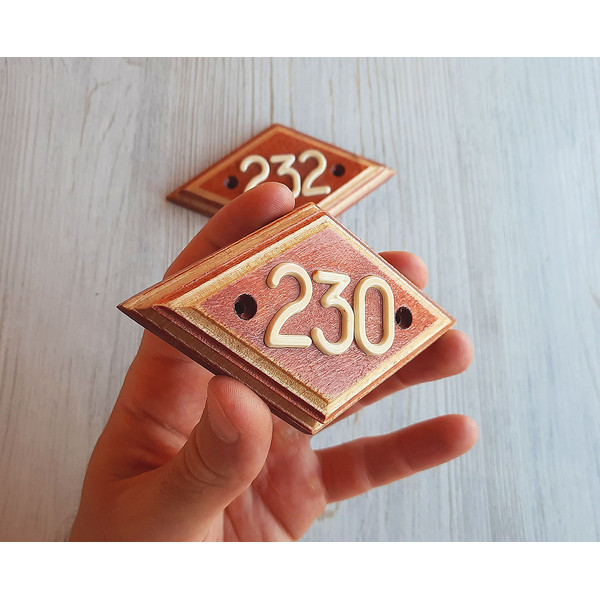 230 address door number plate