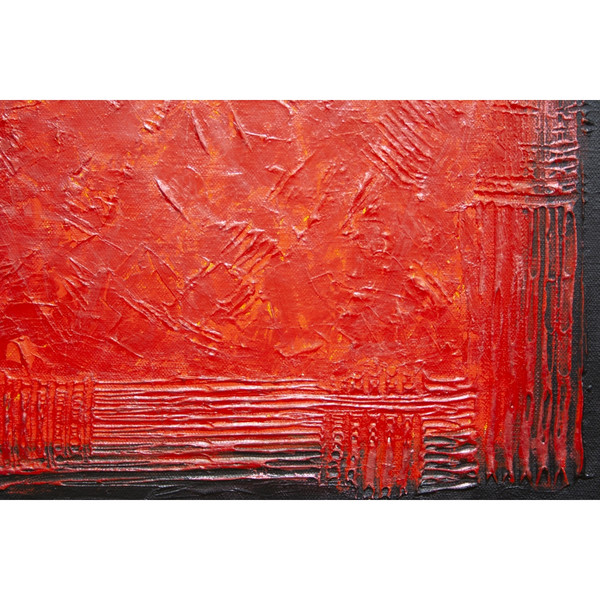 Confrontation-acrylic-metallic-Interior-painting-Black-background-Modern-paintings-Fine-Art-Paintings-vivid-picture-Acrylic-painting-The-black-Red-red-corner-Br