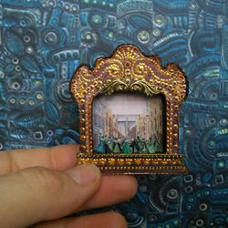 Theater for puppets. Dollhouse miniature.1:12 scale.