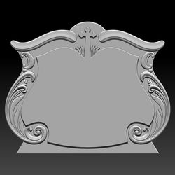 3D STL Model for CNC file Tombstone
